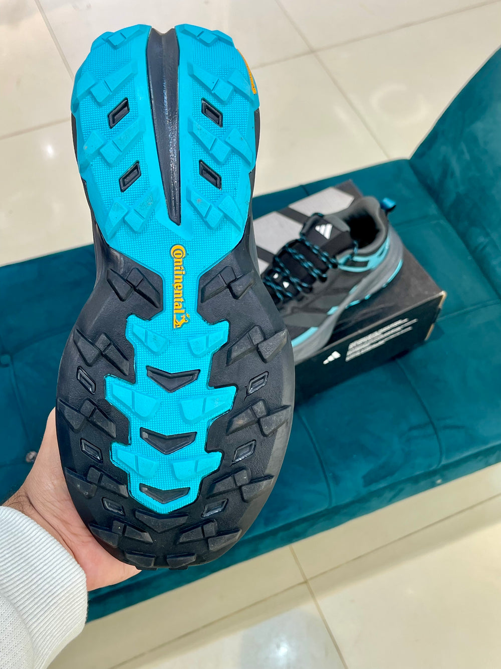Terrex teal blue accents