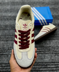 Adidas Samba White Maroon