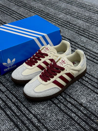Adidas Samba White Maroon