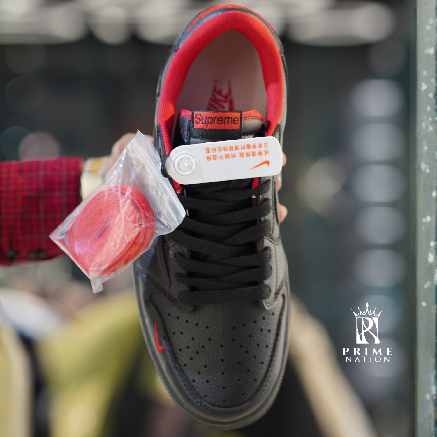 AJ-1 Low Full Black Supreme