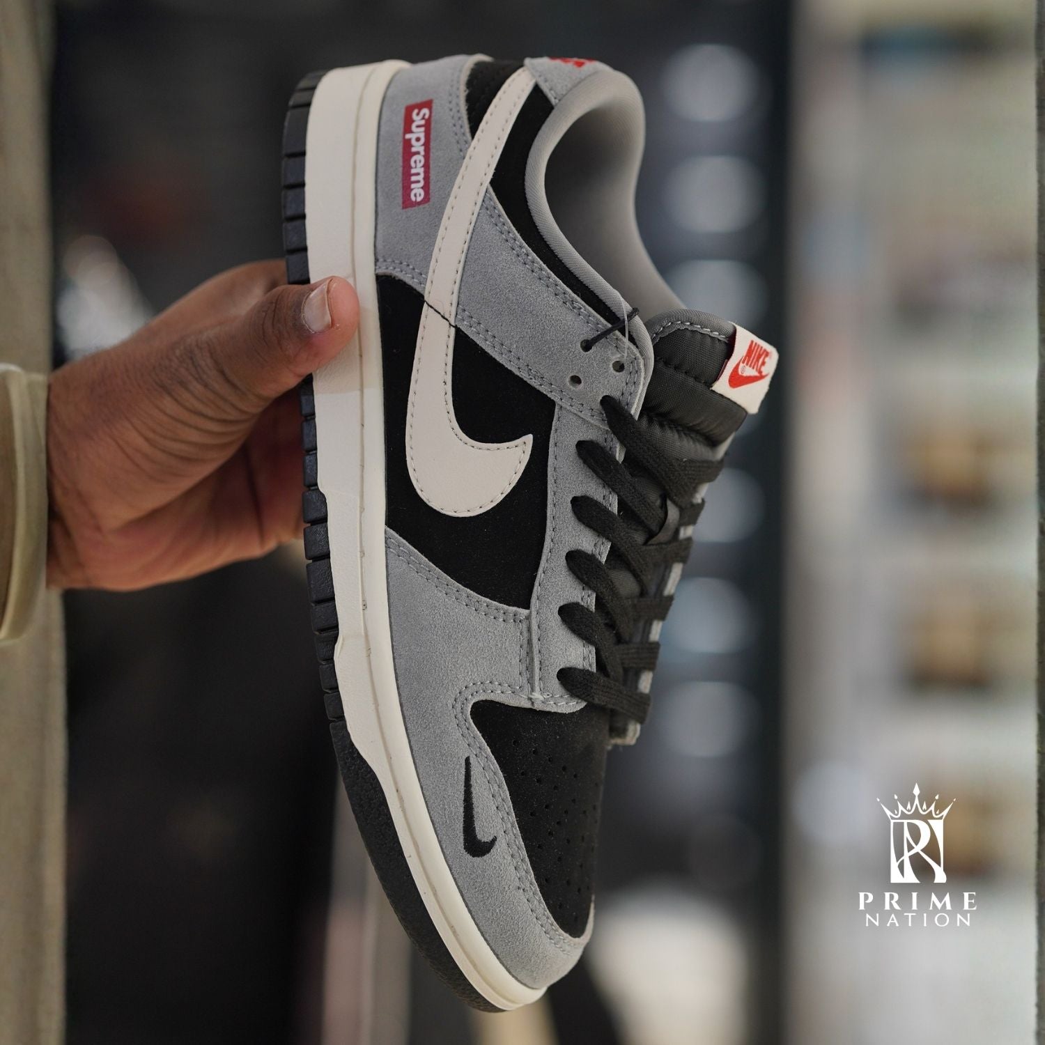 SB Dunk Grey White Suede