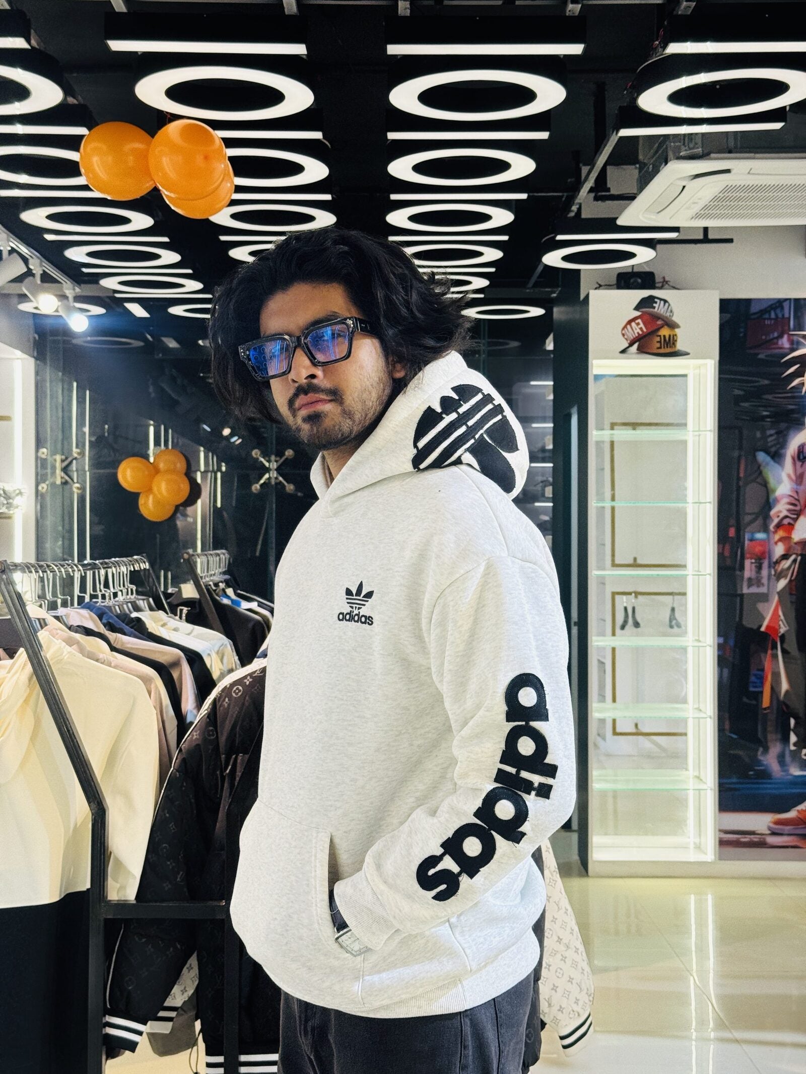 Adidas White Hoodie-68695