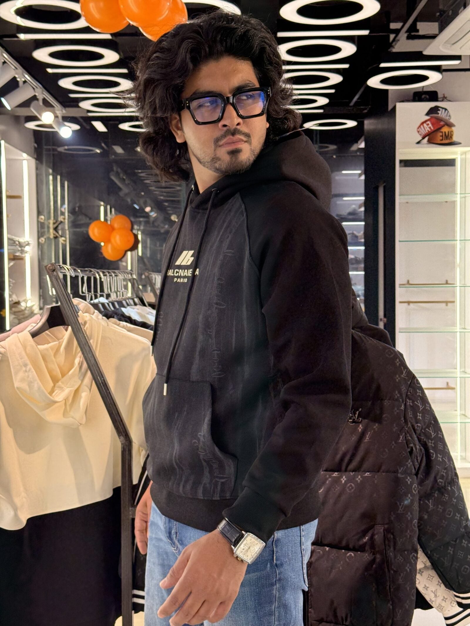 Balenciaga Black Hoodie-2323