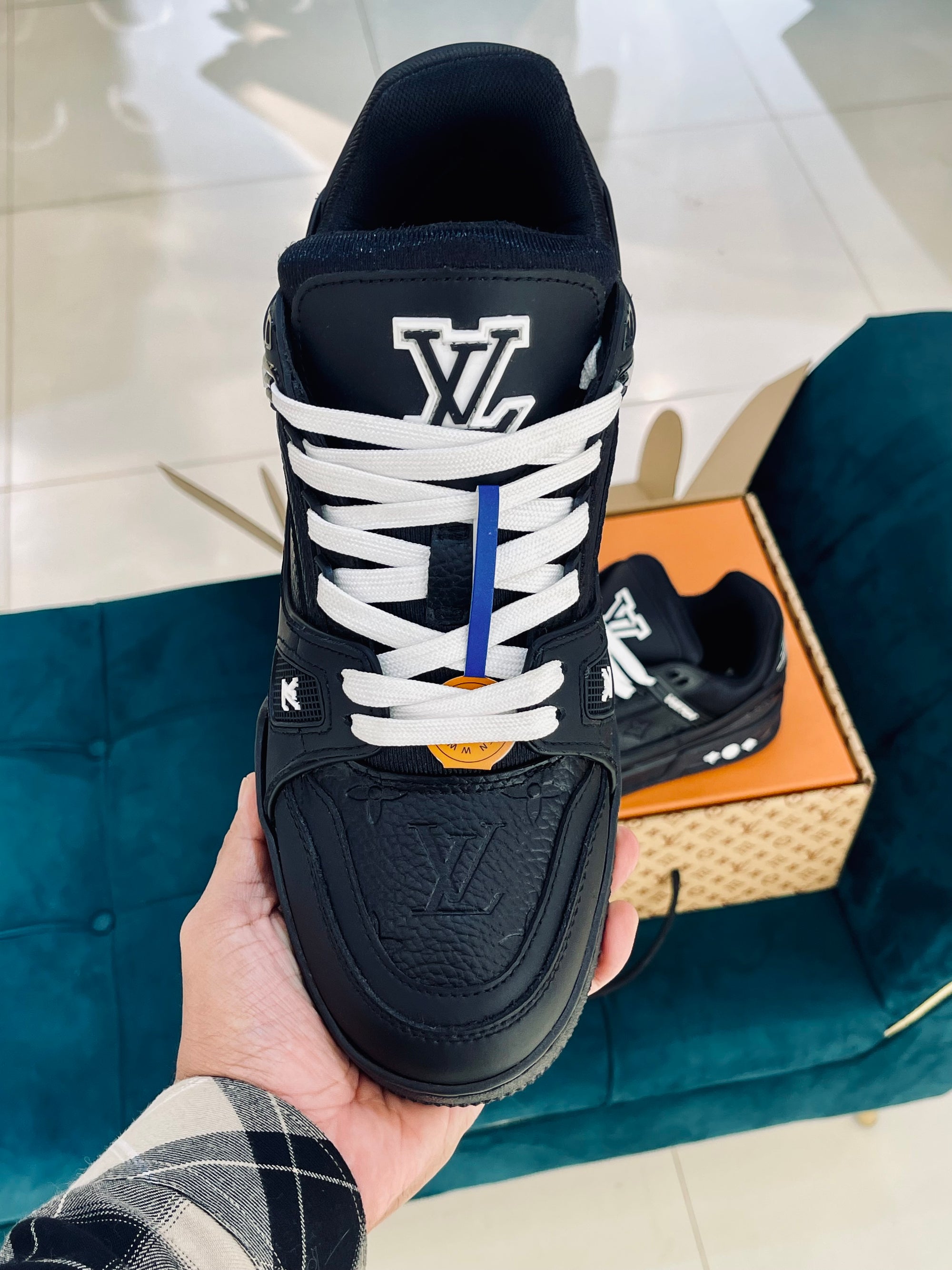LV Trainer Black embossed Monogram