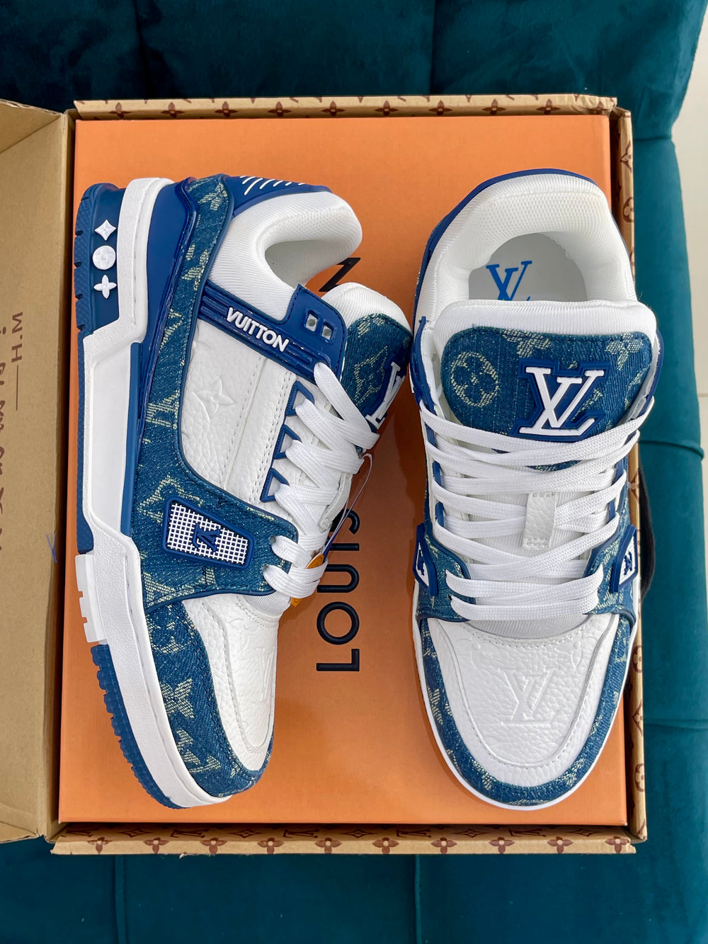LV Trainer Blue Denim