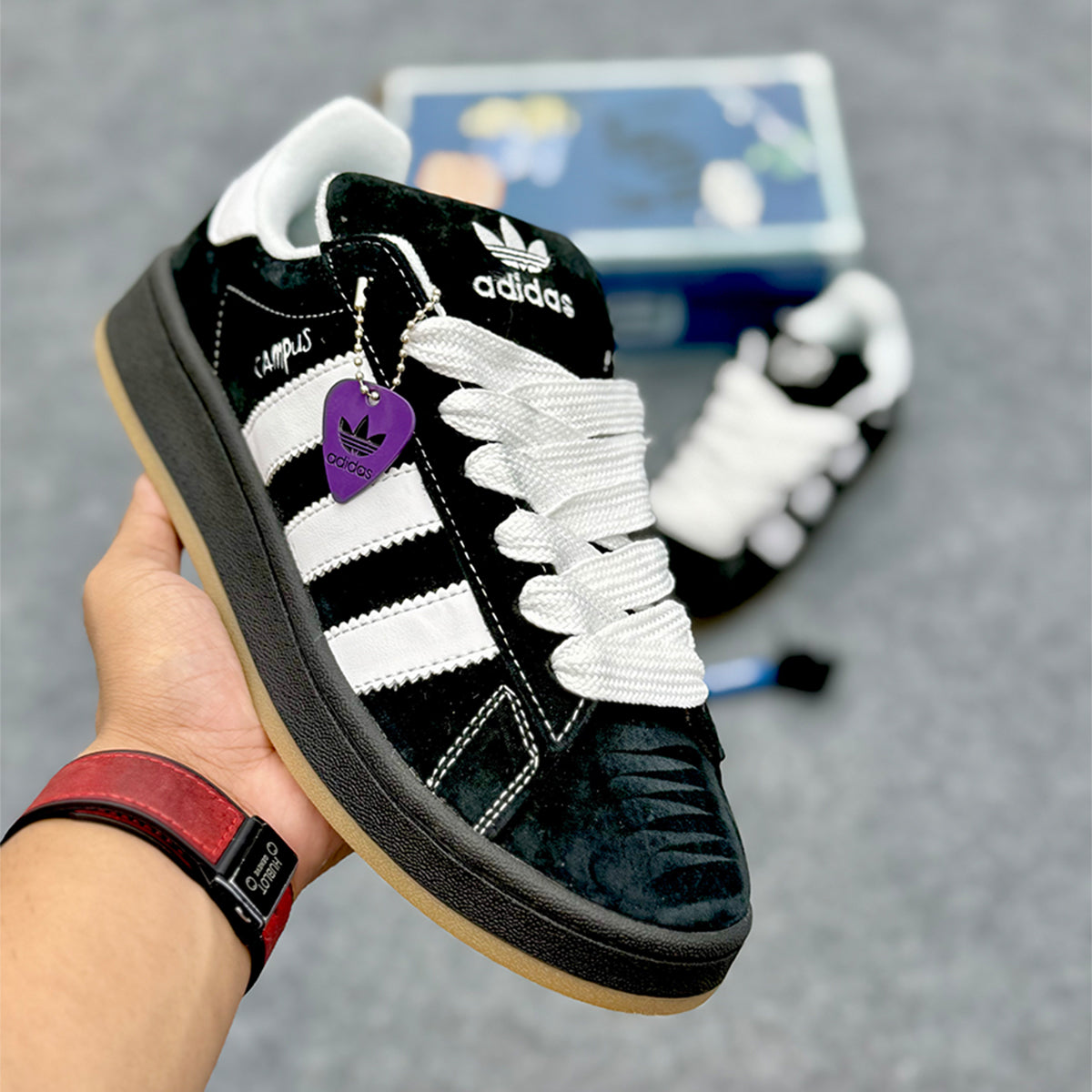Adidas Campus Black Gun Korn' Edition