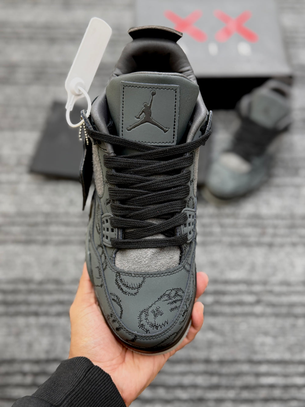 Jordan 4 Kaws Black