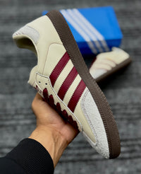 Adidas Samba White Maroon