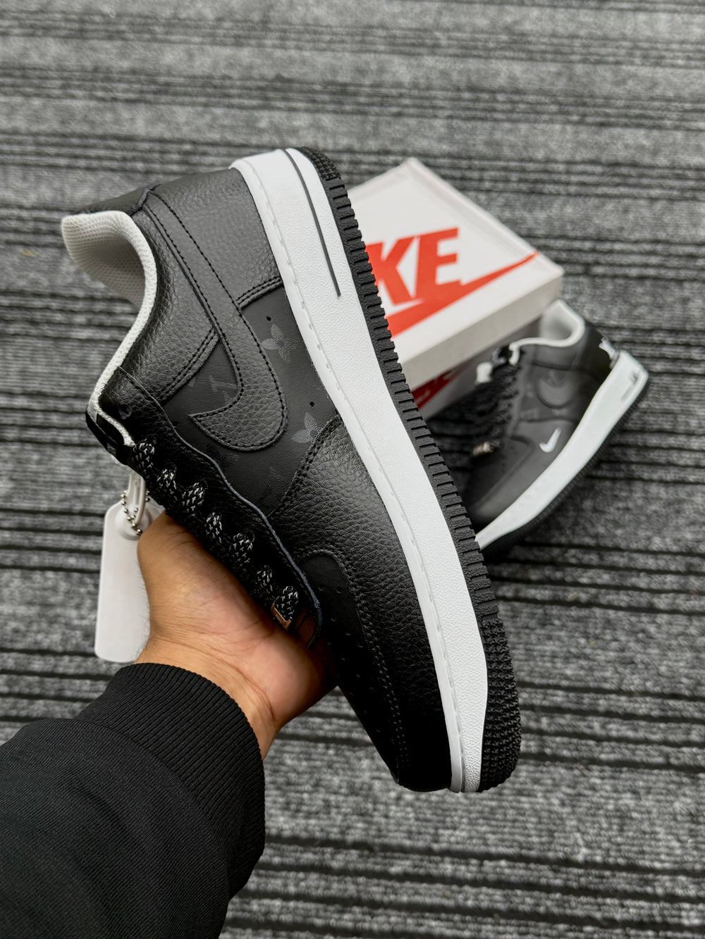 Air Force-1 LV Monogram eclipse black