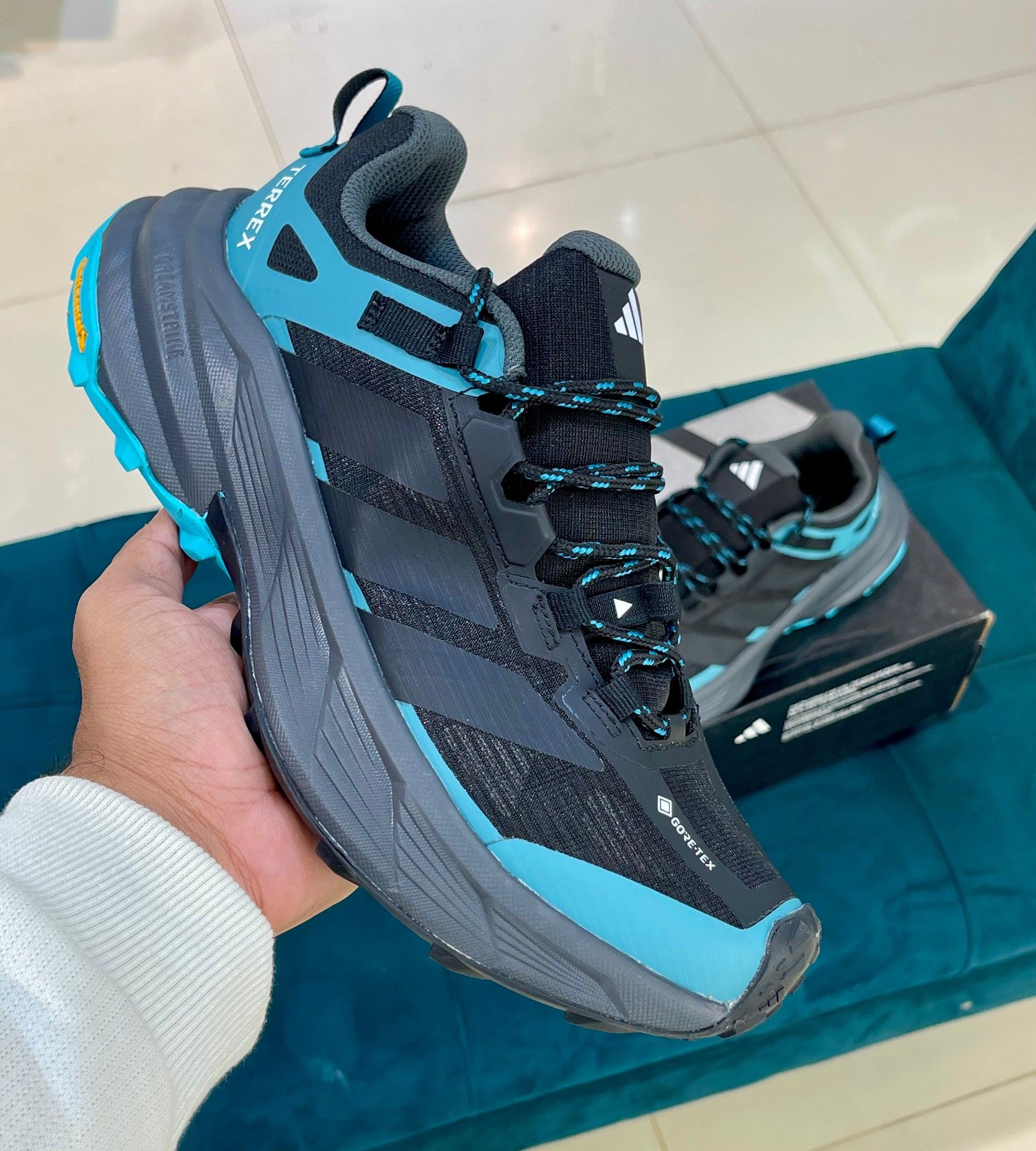 Terrex teal blue accents