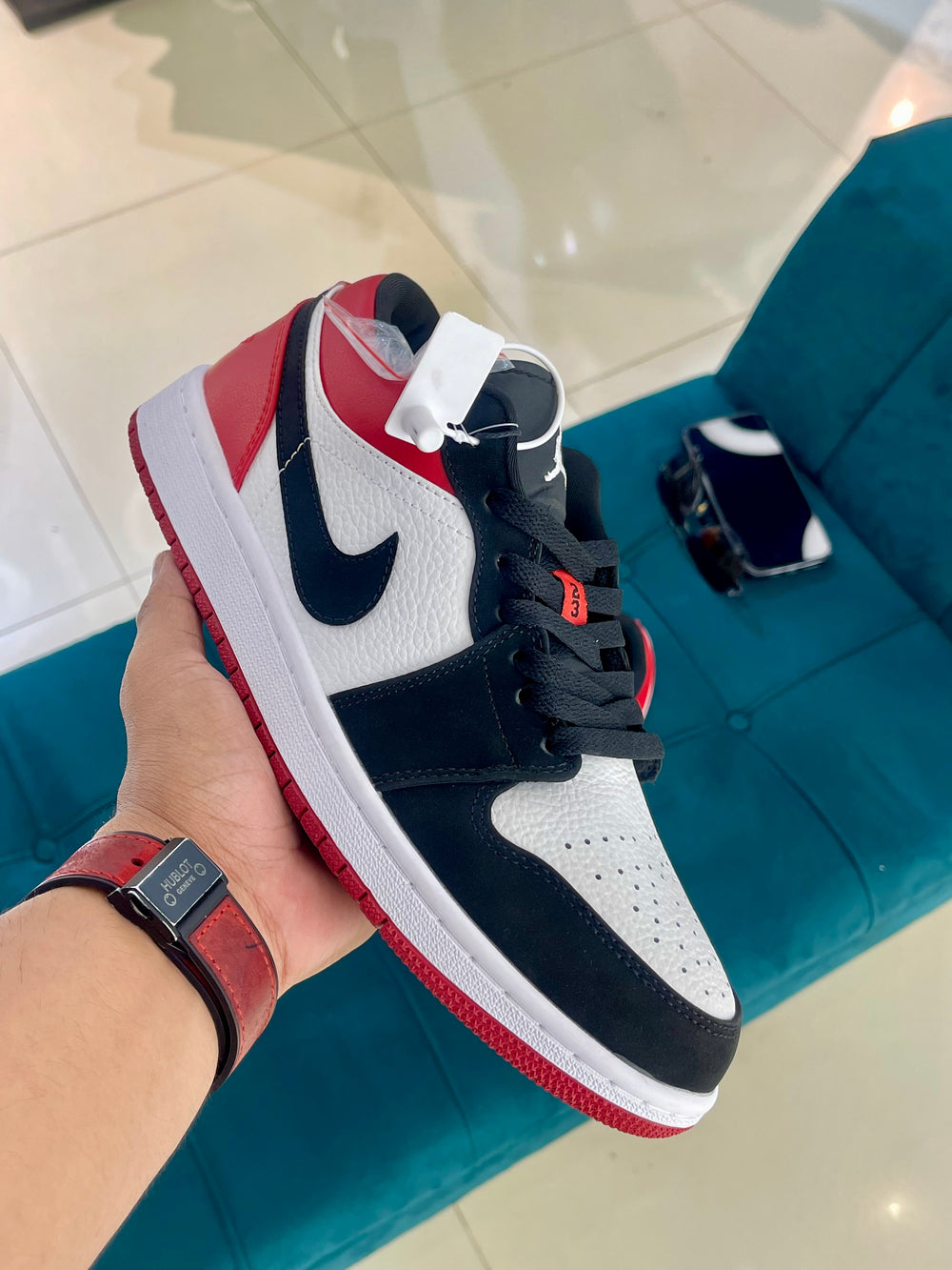 Jordan-1 Low Mystic Red