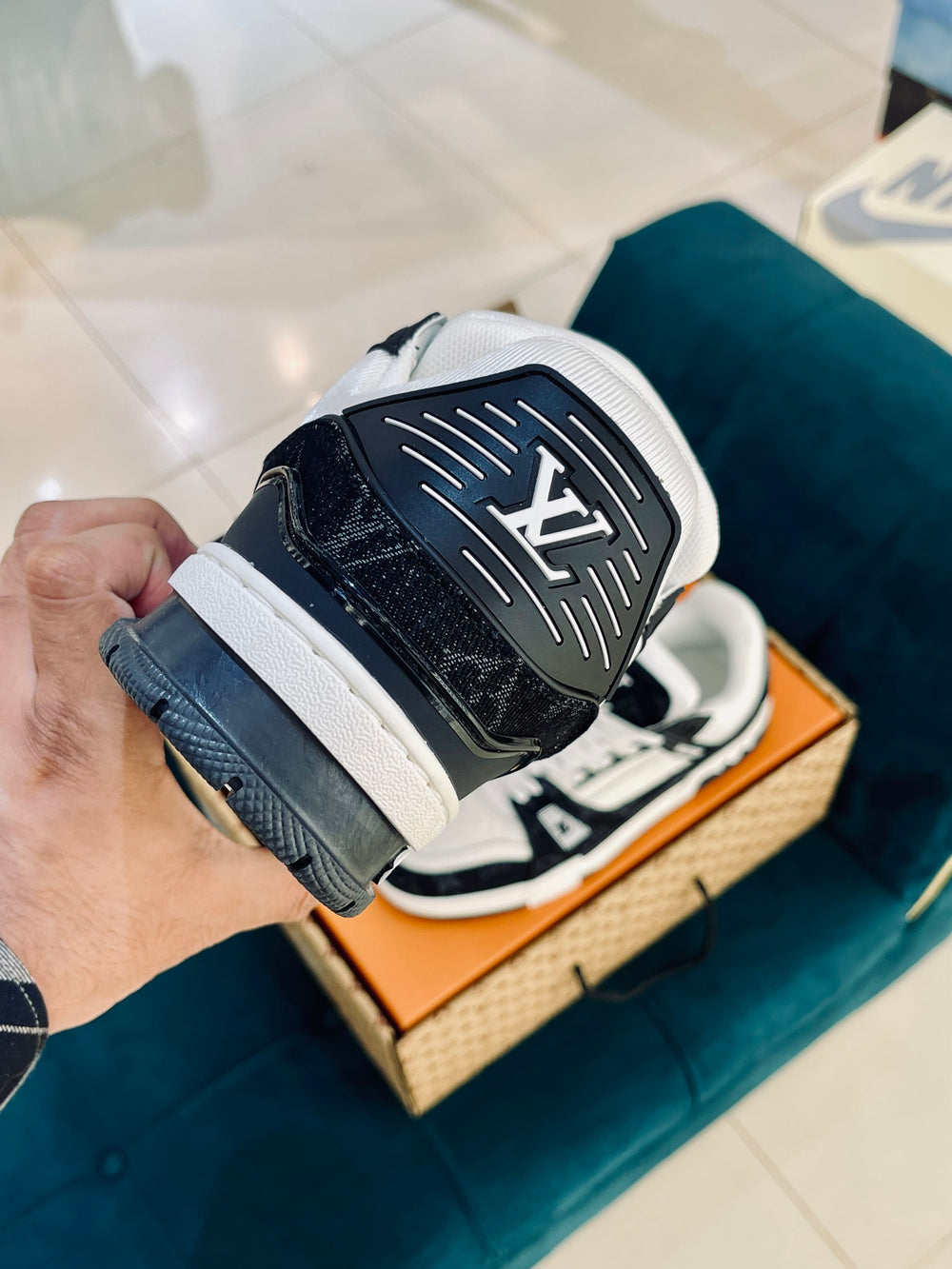 LV Trainer Black And White Monogram