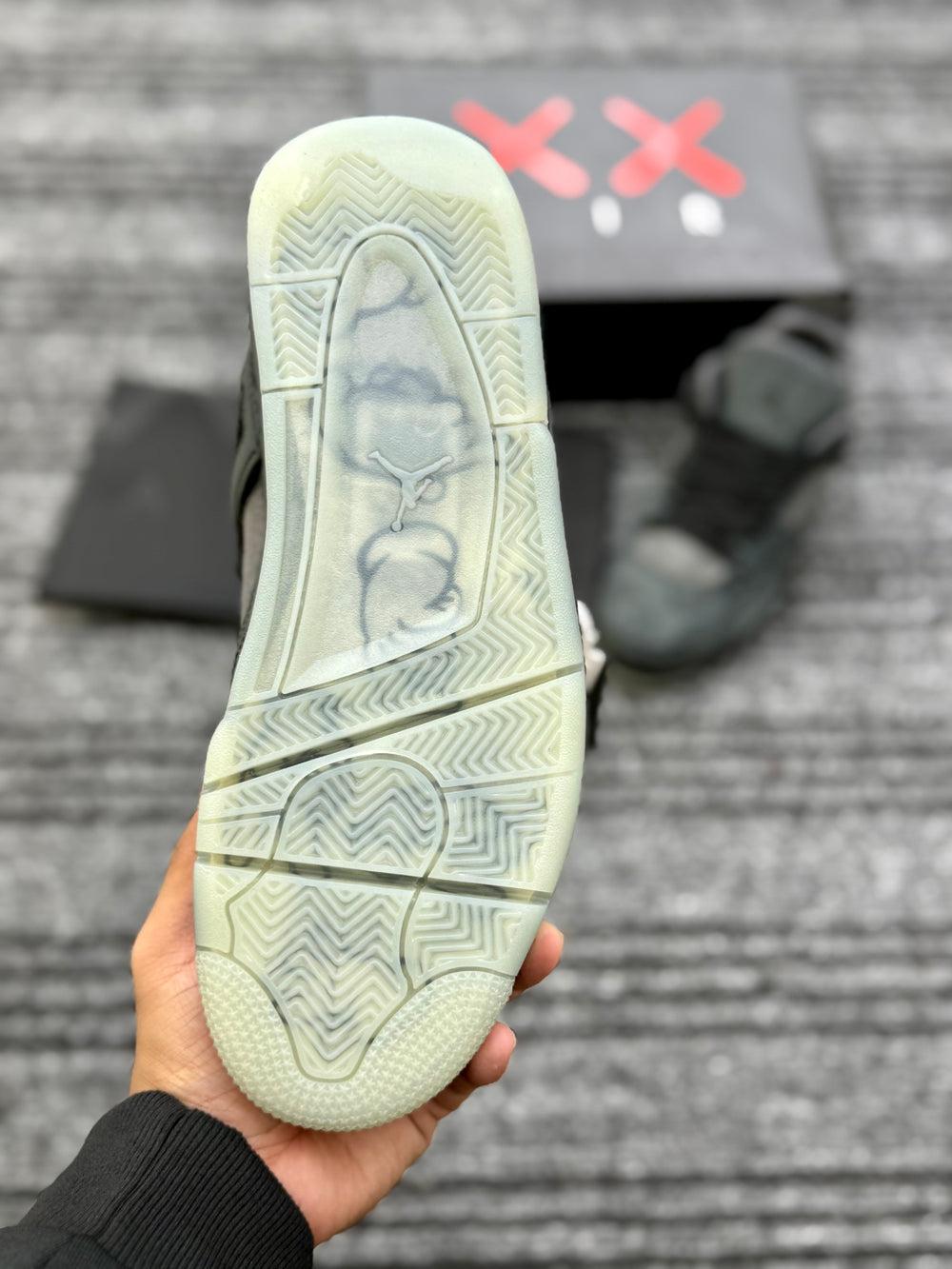 Jordan 4 Kaws Black