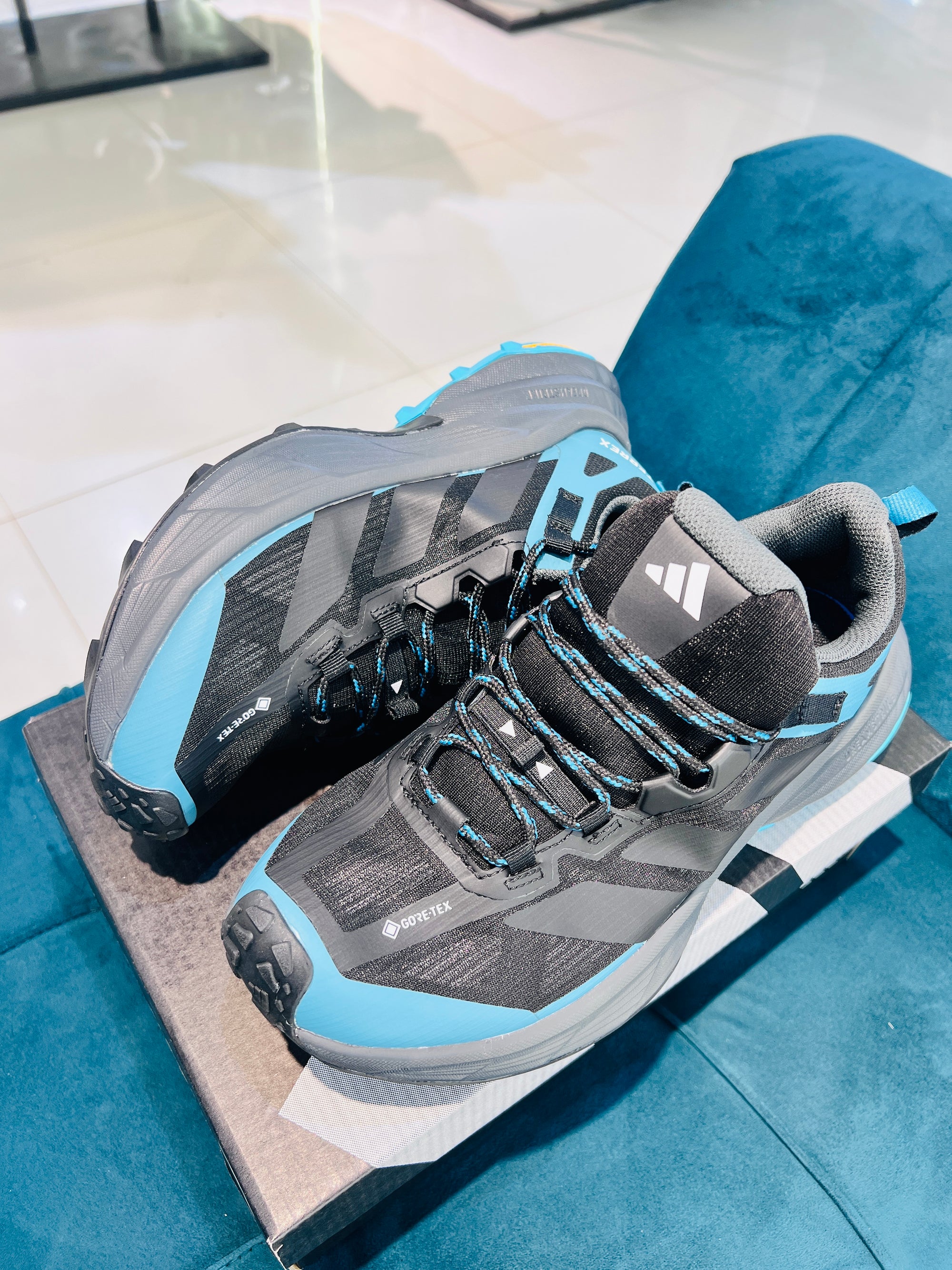 Terrex teal blue accents